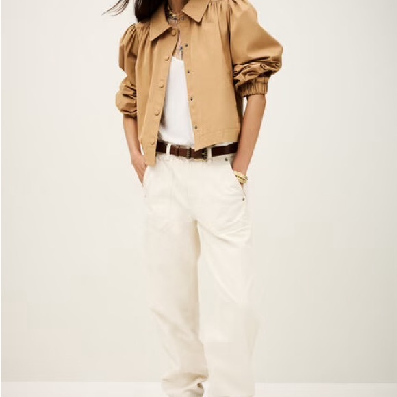 ba&sh Jackets & Blazers - Icon Ruffle Coat ~Camel